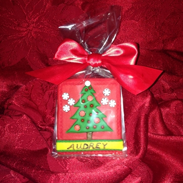 Christmas Tree Fondant Card