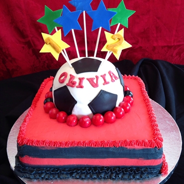Soccer Birthday Cake 